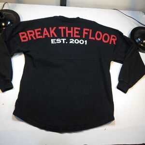 Rare Find BREAK THE FLOOR DANCE TEAM TEE T SHIRT Sz Adult S SPIRIT JERSEY